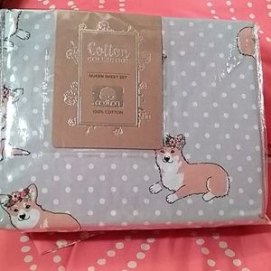 Corgi Queen Sheet Set